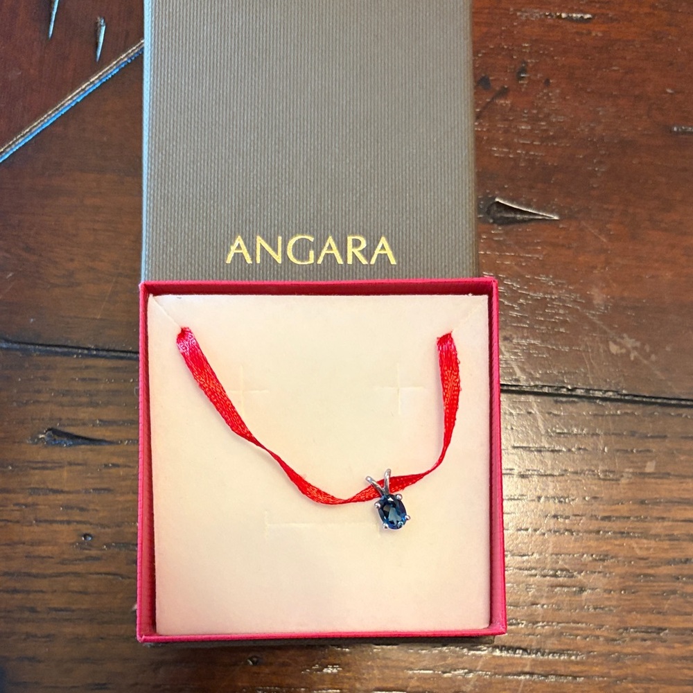 Angara Blue London Topaz Pendant NWOT